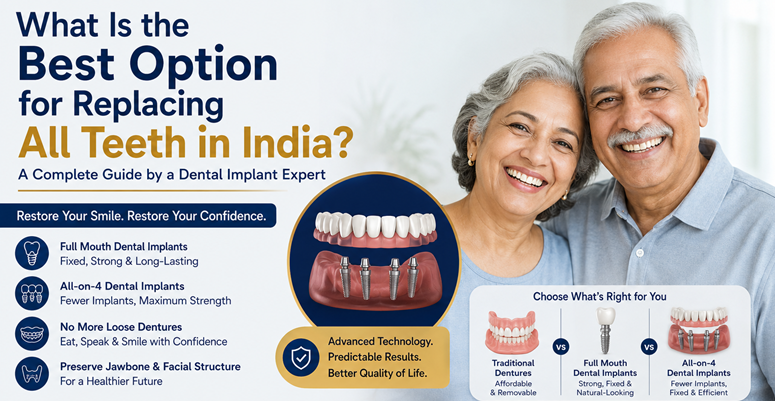 Best Option for Replacing All Teeth in India - Burute Dental