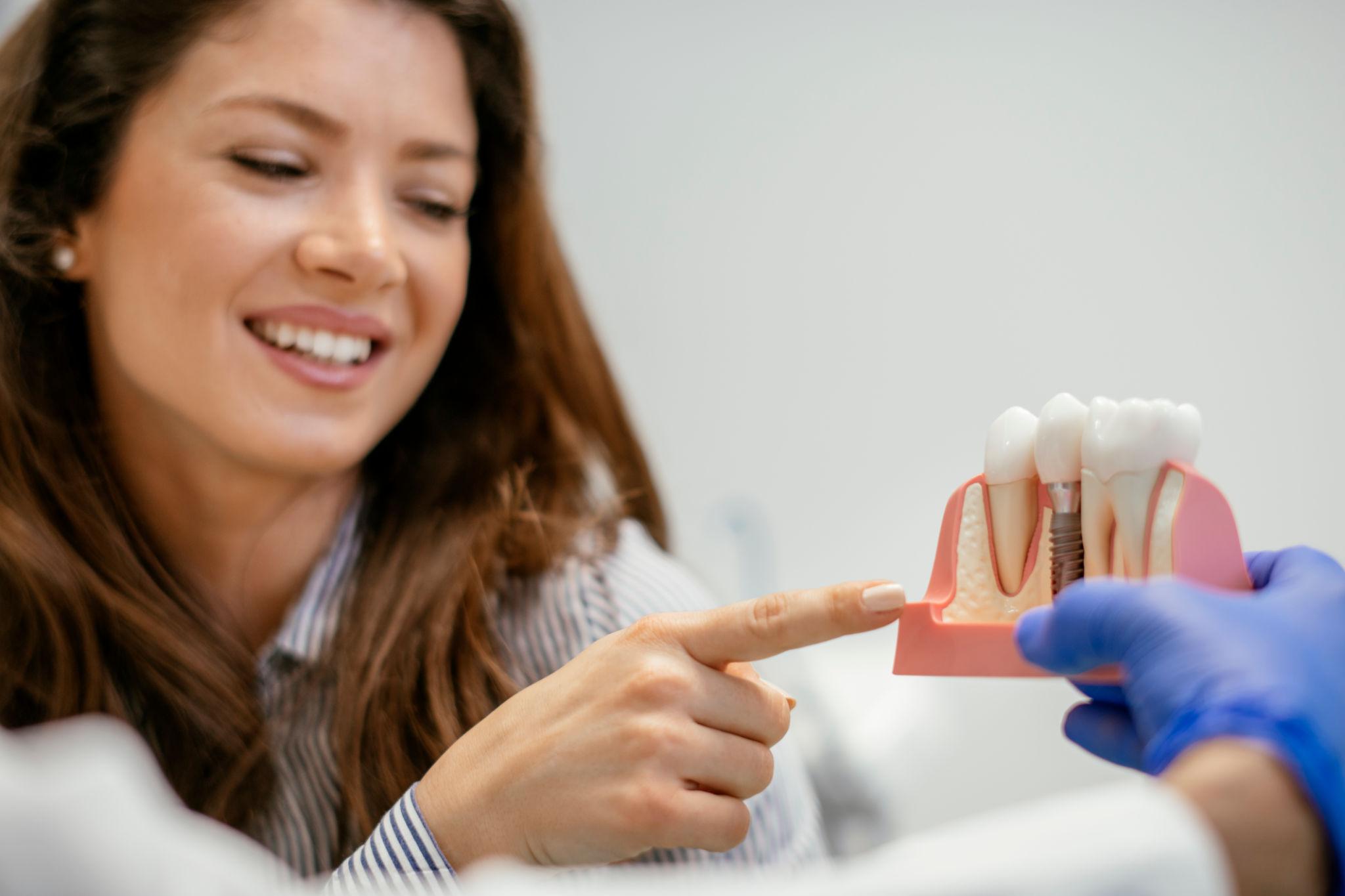 Patient review after single implant